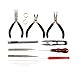 Wisehands Jewelry Making Tools Kit, 14 High Quality Jewelry Making Tools with Black Zippered Case for Beginners and Professionals