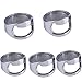 Stainless Steel Beer Ring Bottle Opener Pack of 22mm Silver (5PCS)
