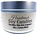 Combo - 4oz Burnt Rubber & 4oz Race Fuel Soy Candle Tins - Great Gift for Men & Race Fans
