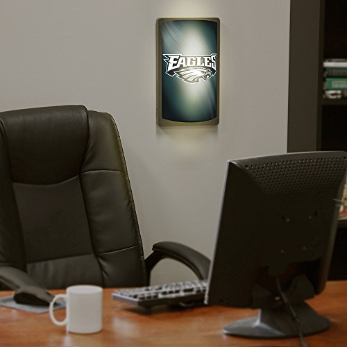 Party Animal NFL Philadelphia Eagles MotiGlow Light Up Sign, Green, One Size - Thumbnail 2