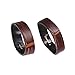 AUTULET Premium Calf Hide Leather Watch Strap Loop Band Holder Change Crocodile Grain in Brown 22mm(Two Pieces One Pack)