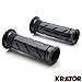 Krator Motorcycle Street Bike Black Hand Grips 7/8