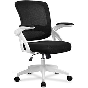 ComHoma Office Chairs Ergonomic Desk Chair Mesh Computer Chair with Flip Up Armrest Mid Back Task Home Office Chair…