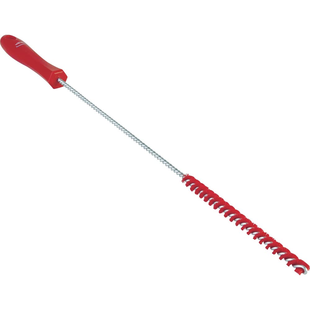 Vikan 53754 Tube Brush, Ø10 mm, 500 mm, Hard, Red