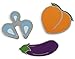Peach x Eggplant x Splash Enamel Pin Set (Full Pin Set)