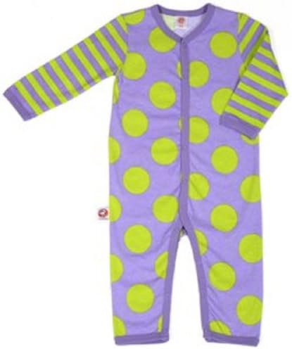 Little Miss Match Coveralls, Marvelous Purple/green 0-3 Months