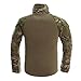 TACVASEN Mens Classic Lightweight Pullover Long Sleeve Tactical Combat Tee Shirt Top CP,US L/Tag 2XL