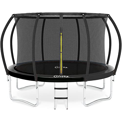 CalmMax Trampolines 10FT with Enclosure Net 450LBS Weight Capacity