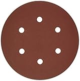 Bosch SR6R320 5-Piece 320 Grit 6 In. 6 Hole Hook-And-Loop Sanding Discs