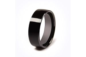CNICK Tesla Smart Ring Accessories: Ceramic Ring for Model 3/Y/X/S and Cybertruck to Replace Key Card Key fob. (8, Black)