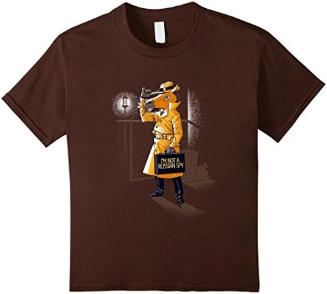 Kids Trust Me I'm Not A Russian Spy Tshirt 12 Brown