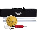 Champion Sports Tournament Tetherball Set: Classic Backyard Lawn Beach and Pool Party Game