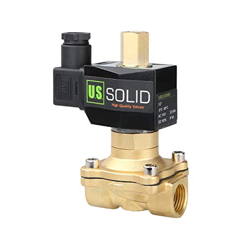 1/2" Brass Electric Solenoid Valve 110V AC NBR Seal N.O. (Air, Gas,Fuel.)