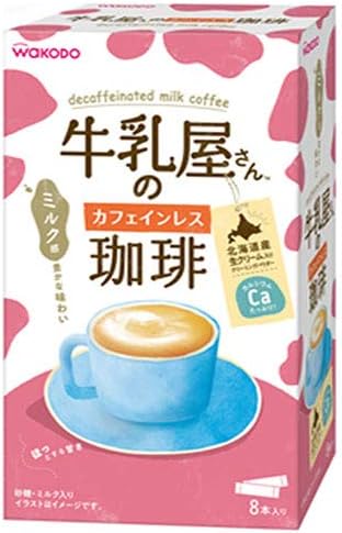 Amazon セット販売 アサヒ 牛乳屋さんのカフェインレス珈琲 箱 11g 8本 12個 インスタント コーヒー カフェオレ スティック アサヒ食品グループ和光堂 コーヒー 通販