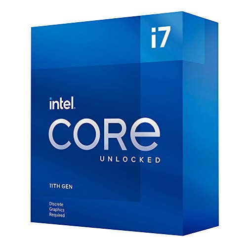 Intel Core i7-11700KF 11. Generation Desktop Prozessor (Basistakt: 3.6GHz Tuboboost: 4.9GHz,16 MB Cache, 8 Kerne, LGA1200) BX8070811700KF