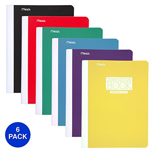 Mead Composition Books/Notebooks, College Ruled Paper, 70 Sheets
