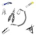 VIMOV Fishing Lanyard (6 Pack), Multi-Colored Safety Rope Wire Steel for Securing Pliers, Lip Grips, Fish Tackle Tool in Boating, Angling, Kayak, Wading, Camping and Hunting