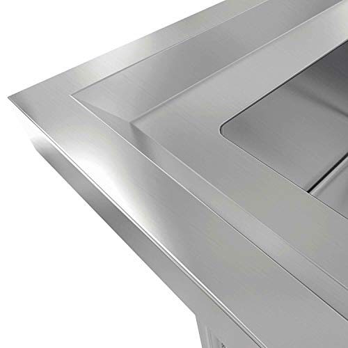 9TRADING 30" Stainless Steel Utility Commercial Square Kitchen Sink for Washing Room New