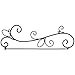 Carson Flag Wall Hanger w/Scrolls 60779 Black 5.25