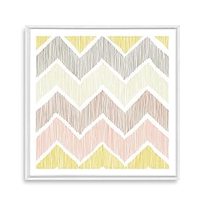 Framed Canvas Wall Art Geometric Figure Canvas Prints Home Artwork Decoration for Living Room,Bedroom - 16x16 inches