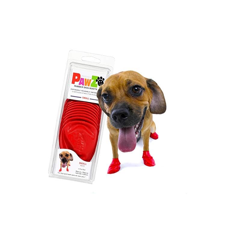 Pawz Dog Boots M Dog Paw Protection with Dog Rubber Booties Dog