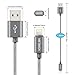 Vomelon Apple Lightning to USB Sync & Charging Cable High Speed 6 feet Nylon Braided USB Cable for iPhone 6, 6 Plus, iPod Touch 5/6, iPad Air and More Apple devices