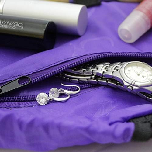 Lay-n-Go Cosmo Deluxe (22") Cosmetic Bag, Purple 2 Lay-n-Go Cosmo Deluxe (22") Cosmetic Bag, Purple