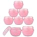 Beauticom 6 Pieces 50G/50ML Pink Frosted Container Jars with Inner Liner for Scrubs, Oils, Salves, Creams, Lotions - BPA Free