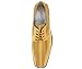 Viotti 179, Casual Dress Oxford Shoes for Men, Satin Striped Lace-Ups, Men's Business Casual Leather & Satin Shoe, for All Formal Occasions Color Gold, Size 11