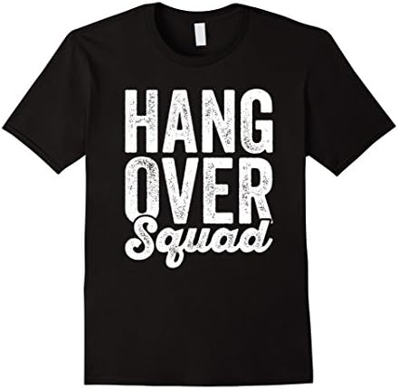 Mens Hangover Squad - Bachelorette Bachelor Wedding Party T-Shirt Large Black