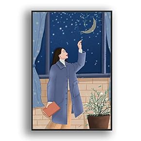Framed Canvas Wall Art for Living Room, Bedroom Flow in The Dream Canvas Prints for Modern Home Decoration Ready to Hang - 16"x24" inches