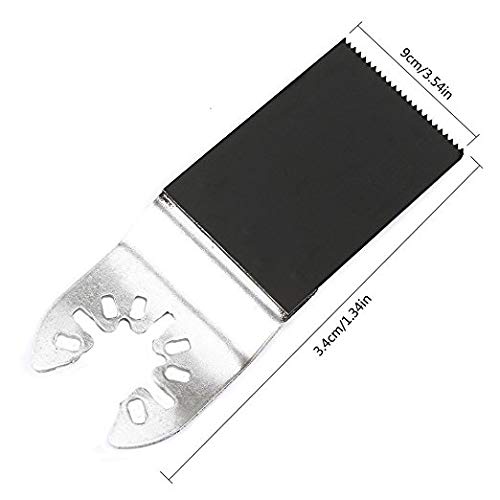 50 Pack Professional Bi-Metal Oscillating Saw Blades Nail/Metal/Wood Universal Multitool Quick Release Blade Fits Dewalt, Porter Cable,Rockwell,Makita,Black & Decker,Bosch Craftsman (50 pcs Bi-metal)