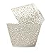 ForPeak Cupcake Wrappers 100 Filigree Artistic Bake Cake Paper Cups Little Vine Lace Laser Cut Liner Baking Cup Muffin Case Trays for Birthday Decoration Wedding Party (White)