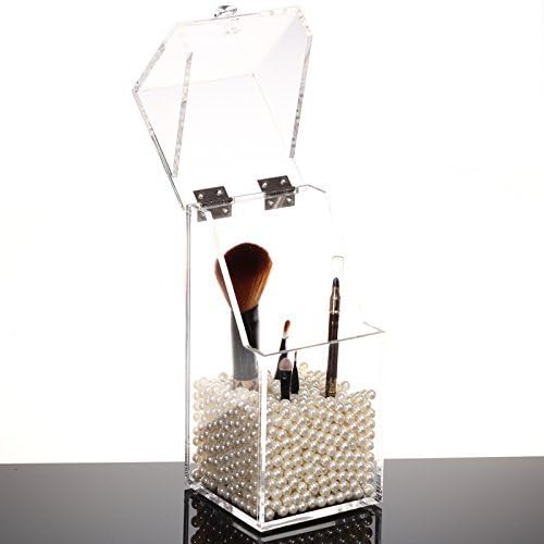 Firming Transparent Acrylic Makeup Brushes Container Sundries Storage Case Holder Cosmetic Organizer Small