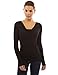 PattyBoutik Women's Cowl Neck Faux Crystal Backless Top