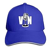 GlyndaHoa Vin Scully Microphone Baseball Cap Royal
