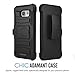Galaxy A5 Case, MoKo Shock Absorbing Hard Cover Ultra Protective Heavy Duty Case with Holster Belt Clip + Built-in Kickstand for Samsung Galaxy A5 SM-A510F (2016) - Black (NOT FIT Galaxy A5 2015)