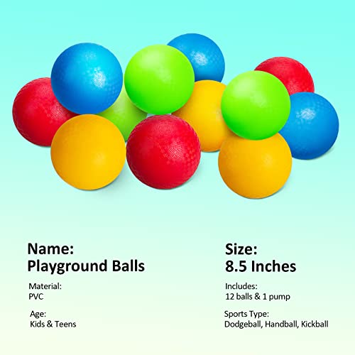 EVERICH TOY Playground Balls 10 Inch DodgeballKickball for Kids and
