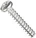 Small Parts 0208LPP Steel Thread Rolling Screw for Plastic, Zinc Plated, Pan Head, Phillips Drive, #2-28 Thread Size, 1/2