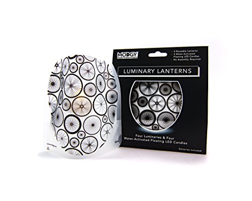 Modgy LUM3024 Spoke Frosted Luminaries (4 Pack)