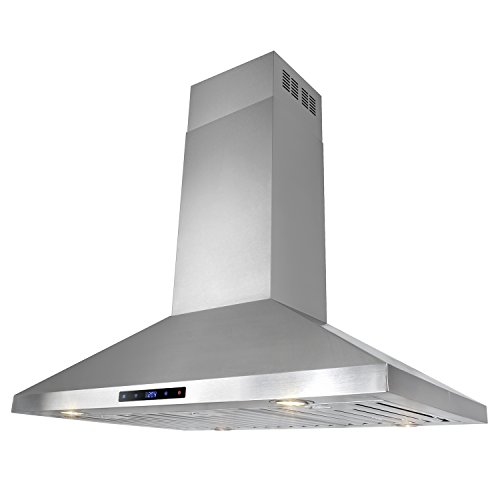 FIREBIRD 36" Stainless Steel Island Mount Powerful Cooking Fan Kitchen Vent Range Hood
