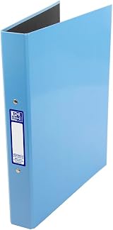 Oxford Premium A4 Ring Binder Light Blue 25mm 40mm Spine Laminated