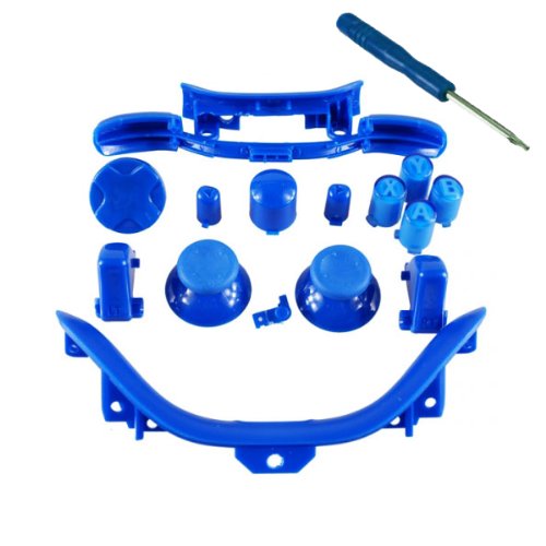 Xbox 360 Dark Blue Full Parts Set (Thumbsticks, D-pad, Buttons, Triggers, Bumpers, Bottom Trim) for your controller (ABXY,Guide,Start, Back) Xbox 360 Dark Blue Full Parts Set (Thumbsticks, D-pad, Buttons, Triggers, Bumpers, Bottom Trim) for your controller (ABXY,Guide,Start, Back)