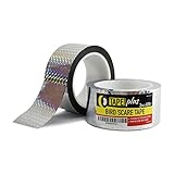 Professional Bird Scare Tape (2 INCH BY 400 FEET) Holographic Repellent Design - Perfect Deterrent to Birds, Pigeons, Crows, and Other Wildlife - Great Alternative to Bird Spikes or Scarecrows