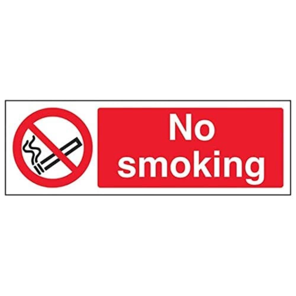 V Safety Eco Friendly Prohibition No Smoking - No Smoking - 300 X 100mm