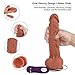 Viberate Adult Toy for Women Couples - Realistic Silicone Vibrating Wand with 10 Powerful Vibration Modes and Strong Suction Cup Handsfree Play