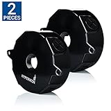 Hyperikon Junction Outlet Box, Round 3/4 Inch Openning, Mounting Box, Black, Waterproof (2 Pack)