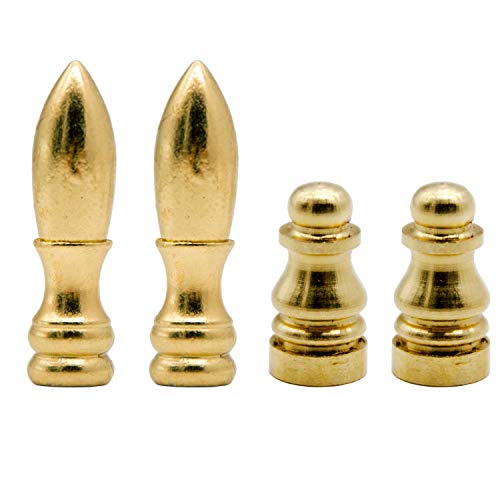 Iceyyyy 4Pcs Solid Brass Lamp Finial for Shade Finial Decoration Accessories