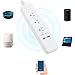 Wifi Smart Power Strip Surge Protector, 3 Smart AC Outlets and 2 Smart USB Ports Individual Control, 6ft Extension Power Cord, Compatible with Amazon Alexa/Google Assistant No Hub Required