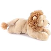 The Petting Zoo Lion Stuffed Animal Plushie, Gifts for Kids, Earth Keeperz Wildlife Animals, Zoologee Brown Lion Plush Toy, 10 inches